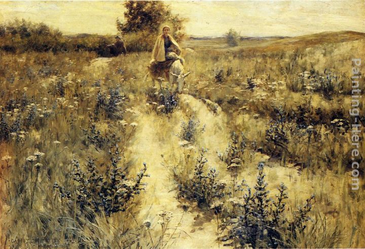 The Flight into Egypt painting - George Hitchcock The Flight into Egypt art painting